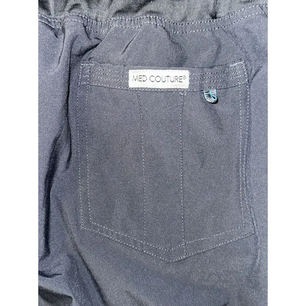 Med Couture Scrub‎ Pants Xl Gray No Drawstring
